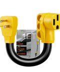Tesla Level 1 EV Charger Adapter Cord NEMA 5-20P To 14-50R 10AWG 16A Max Setting shown with vehicle charging