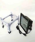 Rock Solid 600W Led Uv Curing Lamp Delivering 365Nm 395Nm 405Nm Wavelengths For Sla Dlp 3D Printer Resin Pcb Repair Gel Nails And Weekend Craft Projects Fast Dry Action with metal frame and black light.