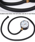 MEASUREMAN natural gas/LP gas manifold pressure test kit with 40-inch rubber hose and gauge