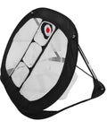 Front view of Golf Chipping Practice Net Portable Lightweight Backyard Training Net For Indoor And Outdoor Use with target panels.