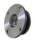 T34030 Beefy Precision Machined Yoke For Toyota T100 And Tacoma Differential angled view showing bolt holes and spline details