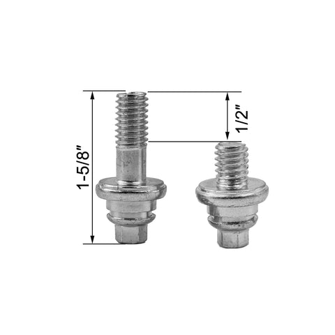 Extended Side Terminal Battery Bolts For Chevy 1992 Through 2002 C K Series Trucks with 1-5/8" height and 1/2" diameter.