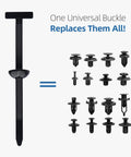 100 Pcs Nylon Universal Car Cable Tie Buckle Set Self Locking Zip Ties With Pin And Button Design UV Resistant Easy Install