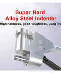 Lightweight Portable Digital Aluminum Hardness Tester Straight Shooter With Auto Scale Conversion And No Sweat Calibration For Aluminum Alloys close-up of hard alloy steel indenter shows durability and precision in use.