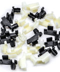 Must Have Ten Pack Door Handle Lock Rod And Hood Latch Clip Kit Five Thirty Two Inch Rods Left And Right Nylon Fits One Quarter Inch Holes For GM Ford Chrysler Dodge Jeep Buick Cadillac Chevrolet Oldsmobile Pontiac SUVs