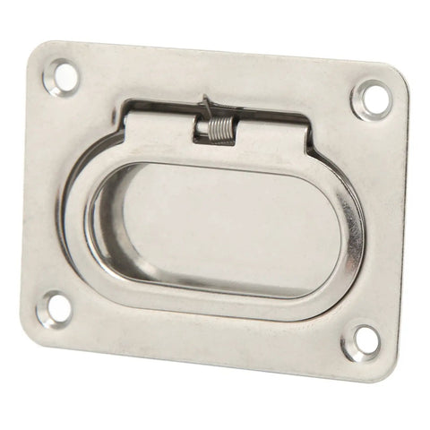 Flush Mount Boat Pull Lift Handle 304 Stainless Steel Spring Loaded Hatch Pull For Cabin Hatches Ice Box Lids And RV Yacht Doors Quiet Operation Marine Hardware
