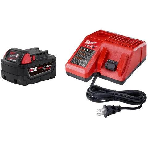 M18 XC 5.0Ah Starter Kit With Battery Charger And Case Delivers Pro Grade Power With Onboard Fuel Gauge Total System Communication