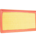 Premium Engine Air Filter XA11645 for Volkswagen Atlas Cross Sport Atlas Teramont, rectangular filter with red frame and yellow pleats.