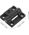 Adjustable Plastic Cabinet Hinges With Torque Friction Folding Support for Kitchen Bathroom and Office, 4.2cm size shown.