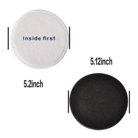 Replacement Pre-Motor Filter Kit For NEU180 NEU190 Series Vacuums Fits NEU180 NEU180C NEU181 NEU182 NEU182A NEU12CT NEU186 NEU188 NEU190 And More 6 Pack Part E0202 showing foam and felt filters dimensions.
