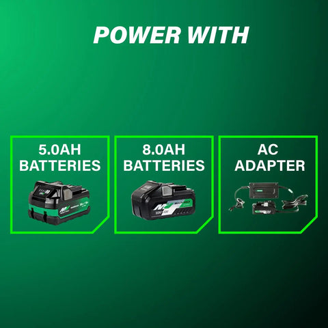 Cordless Brushless 6 Inch Angle Grinder With Variable Speed Paddle Switch, 5.0Ah and 8.0Ah batteries, AC adapter options