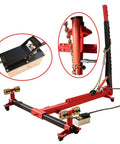 Beefy Pro Grade Auto Body Frame Puller Straightener with 10-ton pulling tower and hydraulic pump for car chassis repair