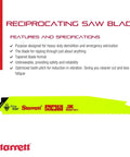 Beefy King Cut Bi Metal Reciprocating Saw Blade 9 Inch Length 1 Inch Width 0.63 Inch Thick Tapered Blade 10 14 TPI Fire Rescue Demolition
