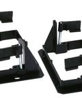 1 Gang Low Voltage Mounting Bracket Pack Of 2 Black For Retrofit Telephone Coax And Network Wall Plates Fits Quarter Inch To One Inch Wall Thickness Horizontal Or Vertical Mount Flush Mounting