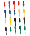Colorful Multimeter Test Hook Clips 20 Pack Lightweight Grabber Probes for IC Testing and Electronic Repairs Ideal for DIY Electronics