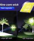 Coon Hunting Lights Ultra Bright LED Headlamp showcasing large light spot and high brightness on trees and water at night