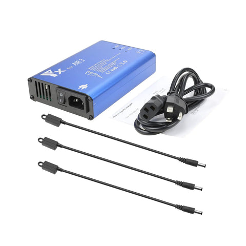 Parallel Fast Charger For DJI Air 3S And Air 3 Drones, Charge 3 Batteries And 1 Remote Simultaneously, Complete Full Charge In About 60 Minutes, charger and cables