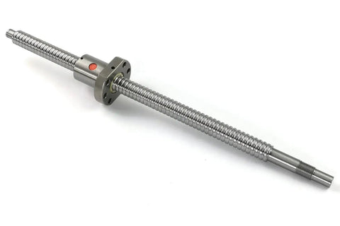 SFU1604 NUW Ball Screw Kit With Nut And End Machining, 16mm Diameter, 4mm Lead, 350mm Length, shown on white background