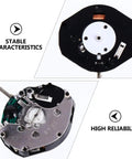 Close-up of Five Pack Quartz Watch Movements Replacement 0.71 Inch Diameter DIY Wristwatch Repair Timepiece Parts Kit