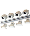 Premium 10 Pc High Precision Linear Guide Rail Kit With Sk8 Optical Shaft Support And Scs8uu Bearing Blocks For Smooth Cnc Machining And 3d Printing Builds, 8mm rods and bearing blocks