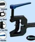 Straight Up Kickass Ball And Radius Turning Tool For Bench Top Metal Lathe with alloy steel construction and 1/2" shank.