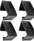Four Pack Outdoor Furniture Clips For Woven Sectionals, Black Adjustable Sofa Connectors To Lock Patio Sets And Wicker Chairs, Tighten And Stabilize