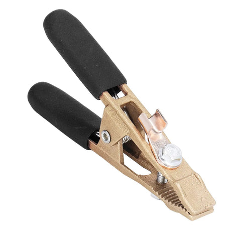 Heavy Duty Earth Wire Clamp With 40 Mm Big Jaw And 260 Amp Capacity, Premium Brass Grounding Pliers for welding with heat sheath.