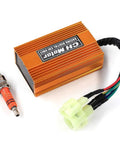 Race Ready CDI Box With Spark Plug For GY6 125cc 150cc 250cc 4 Stroke Engines 152QMI 157QMJ Moped Scooter ATV Go Kart No Rev Limit DC Fired 6 Pin High Performance Upgrade For Maximum Power And Smooth Idle