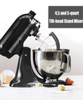 Game-Changing Flex Edge Beater for Tilt-Head Stand Mixers with silicone edge, die-cast aluminum body in 4.5-5 quart bowl