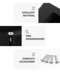 2 Pack Invisible Embedded Cabinet Handles for Flush Mount, Low Profile Black Drawer Pulls, material, workmanship, accessories detail