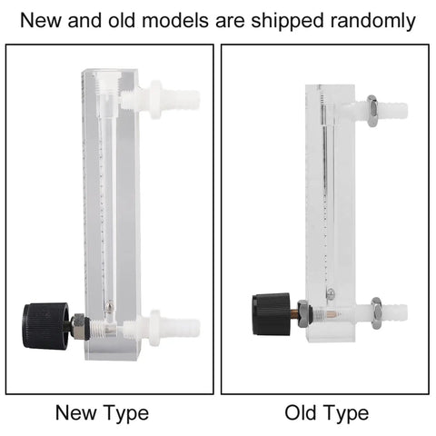 7 Flowmeter With 20 LPM Flow Rate And Handy Control Valve For Oxygen Air And Industrial Gas Measurement Transparent acrylic body, new and old types