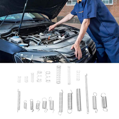 200 Piece Extension Compression Spring Assortment Kit Galvanized Steel Heavy Duty Metal Springs Set For Home Repair, Auto Maintenance, And DIY Projects With High Resilience And Tough Build To Handle Any Fixing Job in assorted sizes
