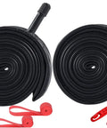 Two Pack 700C Road Bike Inner Tubes 35 to 43 Millimeters With 48 Millimeter Schrader Valve Durable Butyl Rubber Includes Tire Levers And Liners For Quick Installation And Lasting Air Tightness On Rough Roads