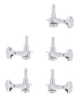 Savage Locking Guitar Tuners 6 Pack With Precision 1:21 Gear Ratio Smoother Intonation And Sealed Lubrication For Electric Or Acoustic Strats And Les Pauls With Heavy Duty Alloy Steel Machine Heads, chrome 10mm locking tuners