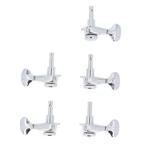 Savage Locking Guitar Tuners 6 Pack With Precision 1:21 Gear Ratio Smoother Intonation And Sealed Lubrication For Electric Or Acoustic Strats And Les Pauls With Heavy Duty Alloy Steel Machine Heads, chrome 10mm locking tuner set