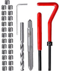 30-piece M6 x 1.0mm stainless steel helicoil thread repair kit with insertion tool and drill/tap bits