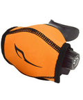 Neoprene Second Stage Regulator Protector Cover for Diving, orange neoprene material, secure fit on regulator, shock resistant design