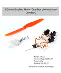 Heavy Hitter Brushed Motor Power System For Fixed Wing Model Airplane With S Fhss Receiver And Precision Servo Kit with motor and prop.