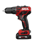 Two Tool Cordless Drill And Right Angle Impact Kit with 12V Brushless Power, featuring red 1/2 inch drill driver