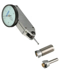 Dial Test Indicator With Real Deal Precision, 0.03 Inch Range And 0.0005 Inch Accuracy, 1.457 Inch Diameter, White Finish