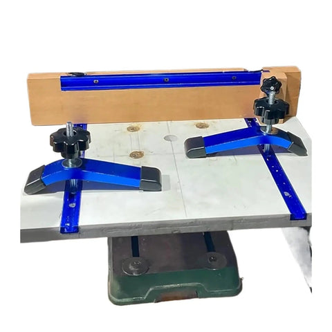 Four Pack T Track Hold Down Clamps Kit for workbench and CNC tables, heavy duty aluminum clamp with rotating pivot on T-slot track.