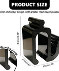 Wagon Side Hooks Upgrade Heavy Duty 30Kg Capacity shown with dimensions, featuring non-slip design and wide width for universal fit.