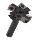 Beefy Slab Flattening Router Bit With One And Three Quarters Inch Diameter Heavy Duty Planer Bit Indexable Blade Vise And 4 Flute Blades