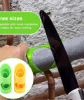 Six Piece Foam Pipe Cutter Tool Kit With ABS Insulation Cutting Guide Fixture for easy cutting of foam insulation on pipe