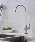 Lead-Free Stainless Steel Water Filter Faucet For Under Sink Filtration System, Brushed Nickel Finish, Easy Self Install