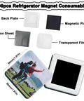 DIY Button Badge Maker Kit 50x50mm Pin Press Machine With Paper Cutter And 100pcs Components For Creating Custom Photo Magnets, Fridge Decor, Gifts, And Personalized Badges: magnetic plate, film, back plate