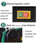 Electromagnetic switch and back adhesive snap fastener on Cordless Belt And Disc Sander For Wood, Heavy Duty Electric Grinder.