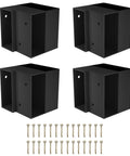 Heavy Duty 3 Way Workbench Corner Bracket Kit For Garage Legs Fits 2x4 Wood Actual One Point Five By Three Point Five Inches Durable Metal DIY Kit For Shelving And Work Tables Rust Resistant 8 Pcs Set.