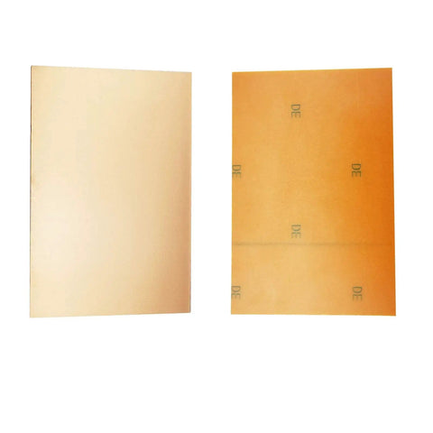 DIY Friendly Single Sided Copper Clad PCB Laminate For Etching Kit 100x150x1.5mm 10 Pack Bakelite Boards front and back view