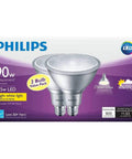 Philips LED flood light bulbs in packaging, 90W replacement, bright white, 2-pack